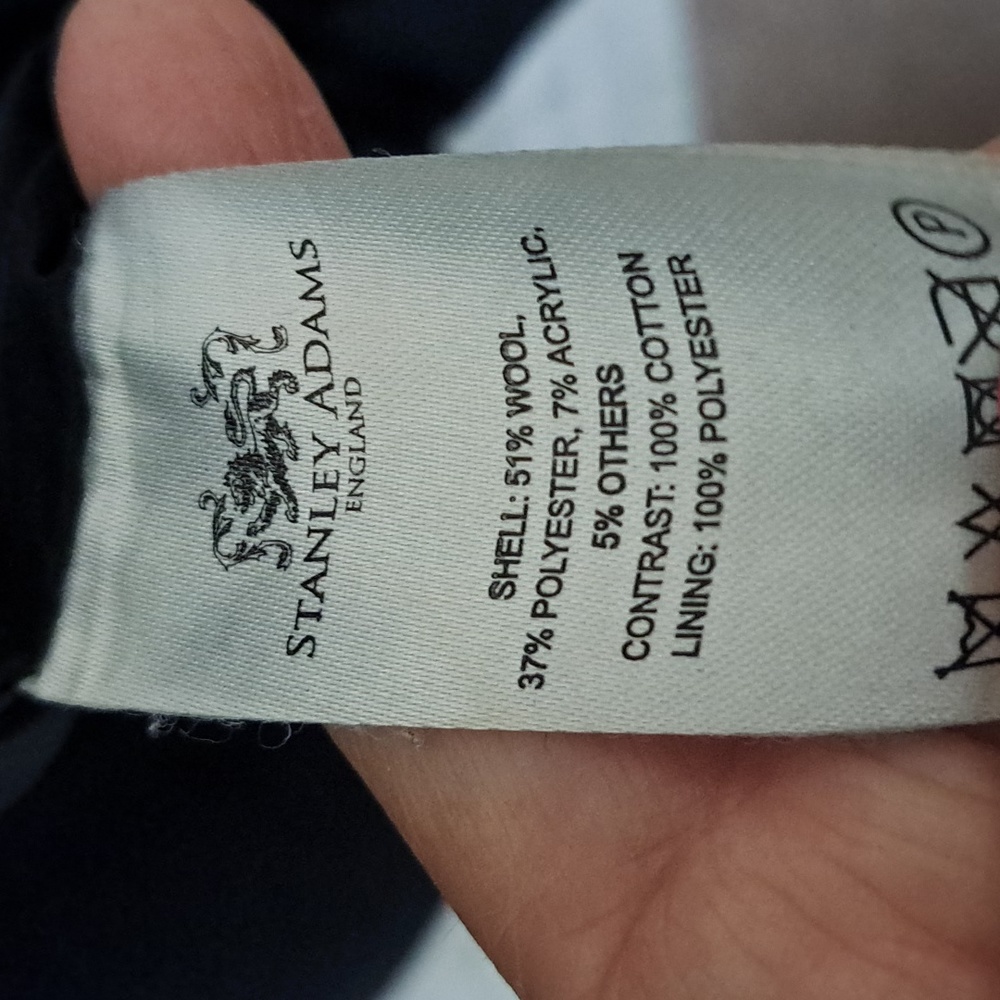 Stanley Adam's Dark Gray Wool Blend Hooded Business/Casual Coat. Size Small - Picture 11 of 11